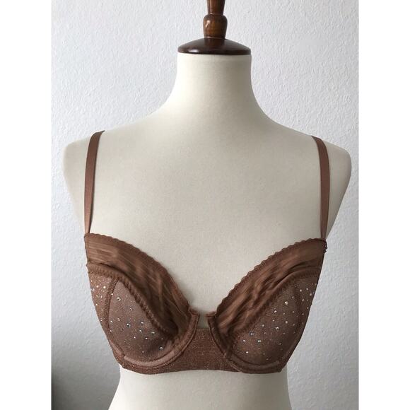 Fenty X Savage Garden of Eden Lingerie Nude Freckle Underwire Bra - Picture 1 of 5